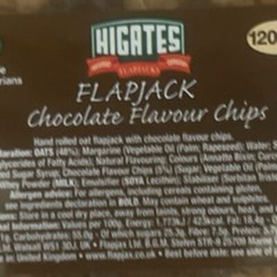 Foto de FLAPJACK Chocolate Flavour Chips