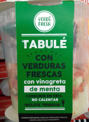 Foto de Tabulé con verduras frescas con vinagreta de menta