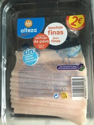 Foto de Fiambre de pechuga de pavo lonchas finas