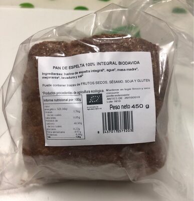 Foto de Pan de espelta 100% integral