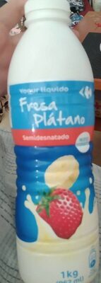 Foto de Yogur Liquido Fresa Y Platano