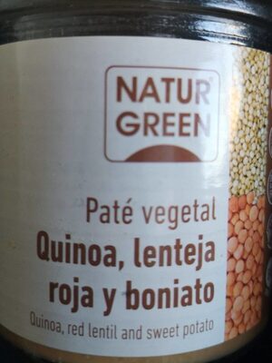 Foto de Paté vegetal de quinoa, lenteja roja y boniato