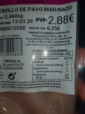 Foto de Solomillo de Pavo Marinado