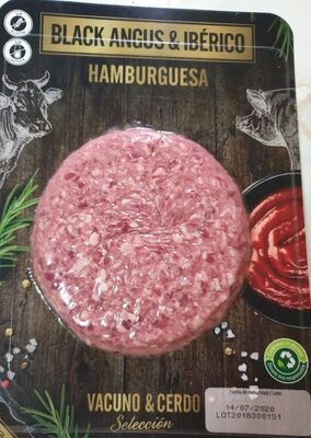 Foto de Hamburguesa black angus y cerdo iberico