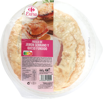 Foto de Rosca de jamón y queso fundido