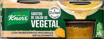 Foto de Caldo vegetal en cacitos pack 4 tarrinas 112 g