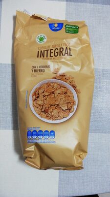 Foto de Copos de arroz y trigo integral