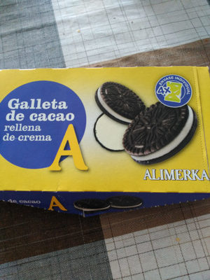 Foto de Galleta de cacao rellena de crema
