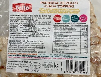 Foto de Pechuga de pollo asada topping