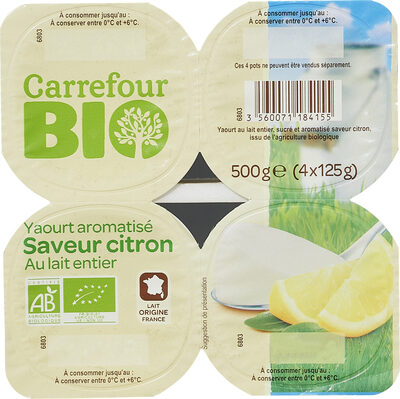 Foto de Yaourt au lait entier Saveur citron