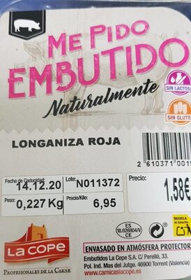 Foto de Longaniza roja la cope