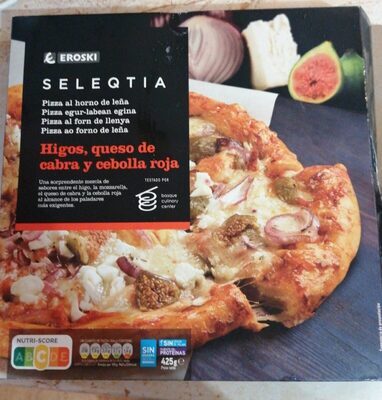 Foto de Pizza al horno de leña de higos, queso de cabra y cebolla roja