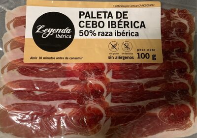 Foto de Paleta de cebo iberica 50% raza iberica