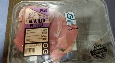 Foto de Pechuga de pavo al ajillo