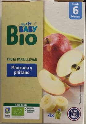 Foto de My Baby BIO Fruta para llevar Manzana y Plátano