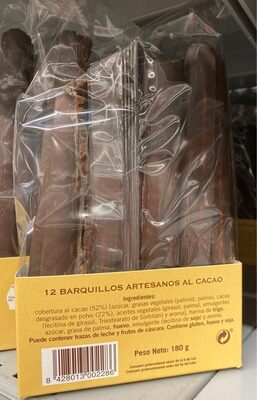Foto de Barquillos artesanos al cacao