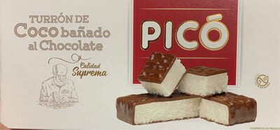 Foto de Turrón de coco bañado al chocolate