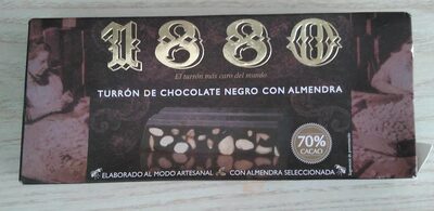 Foto de Turrón de chocolate negro con almendra