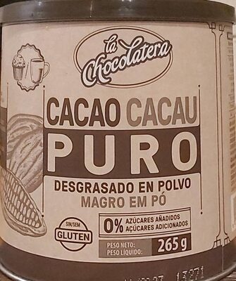 Foto de Cacao puro desgrasado en polvo