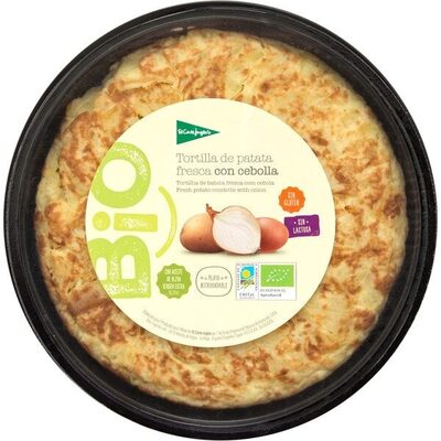 Foto de Bio tortilla de patata fresca con cebolla