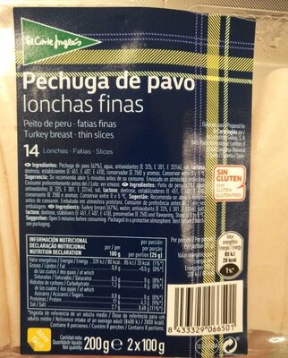 Foto de Pechuga de pavo lonchas finas