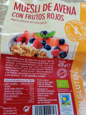 Foto de Muesli de avena con frutos rojos