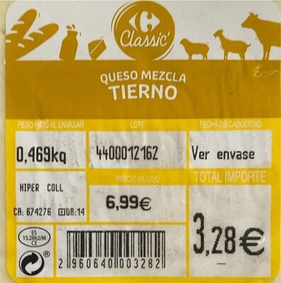 Foto de Queso mezcla tierno