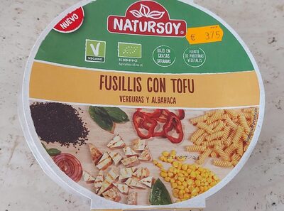 Foto de Fusilis con tofu verduras