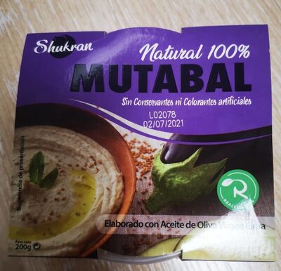 Foto de Mutabal Natural 100%