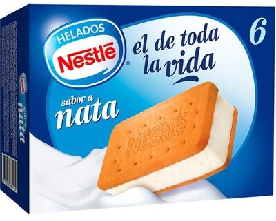 Foto de Sándwich de galleta con helado de nata