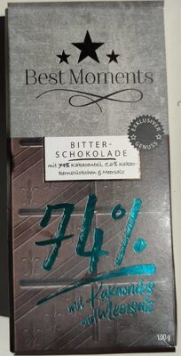 Foto de Bitter Schokolade 74% mit Kakaonibs und Meersalz