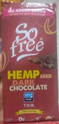 Foto de So free hemp seed dark chocolate