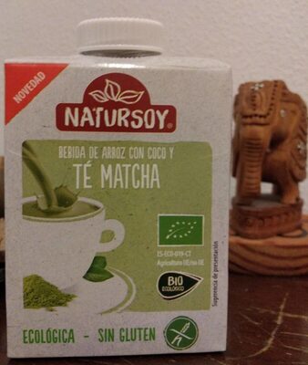 Foto de Bebida de arroz con coco y te matcha