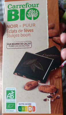 Foto de Chocolat noir aux éclats de fèves de cacao