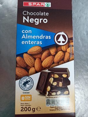 Foto de Chocolate negro con almendras enteras