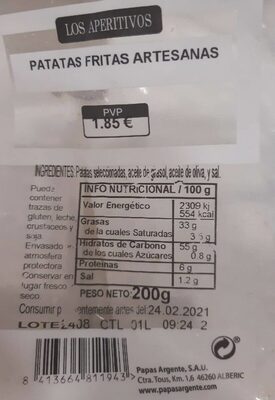 Foto de Patatas fritas artesanas