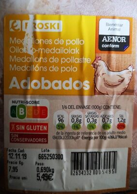 Foto de Medallones de pollo adobados
