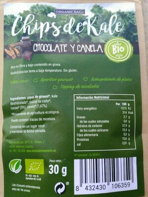 Foto de Chips de kale chocolate y canela
