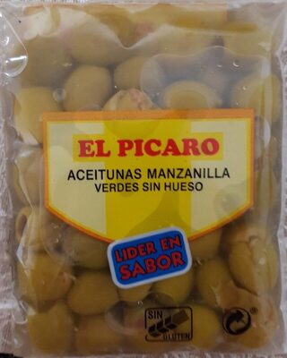 Foto de Aceitunas manzanilla verdes sin hueso