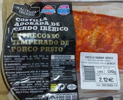Foto de Costilla adobada ibérica