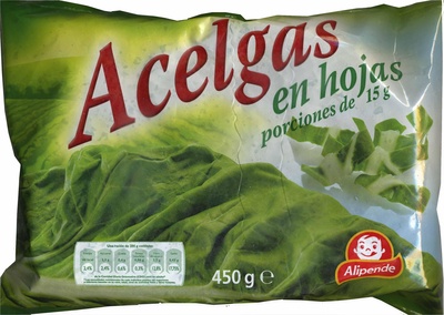 Foto de Acelgas en hojas congeladas "Alipende"