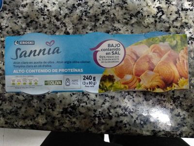 Foto de Atún claro en aceite de oliva bajo en sal