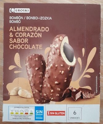 Foto de Bombón almendrado y corazón sabor chocolate