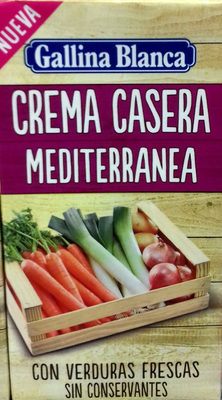 Foto de Crema mediterránea casera con verduras frescas envase 500 ml