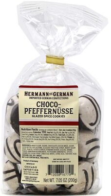 Foto de Hermann the German - Pfeffernusse Cookies Glazed with Icing & Dark Chocolate, 7oz (200g)