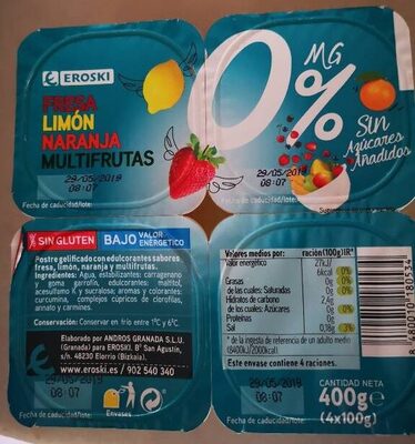 Foto de Gelatina multifrutas 0%