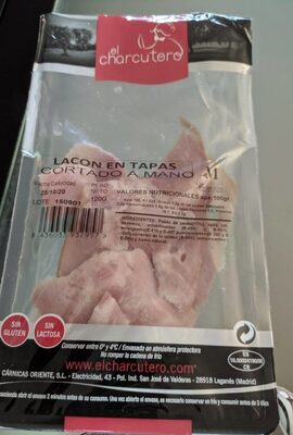 Foto de Lacón en tapas cortado a mano