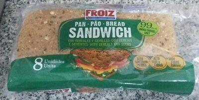 Foto de Pan sandwich con cereales y semillas