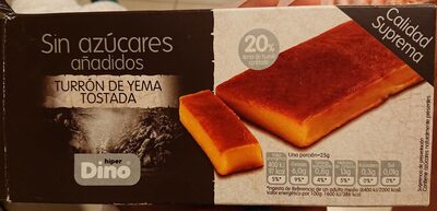 Foto de Turrón de yema tostada sin azúcares