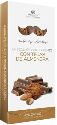 Foto de Chocolate con leche con tejas de almendra
